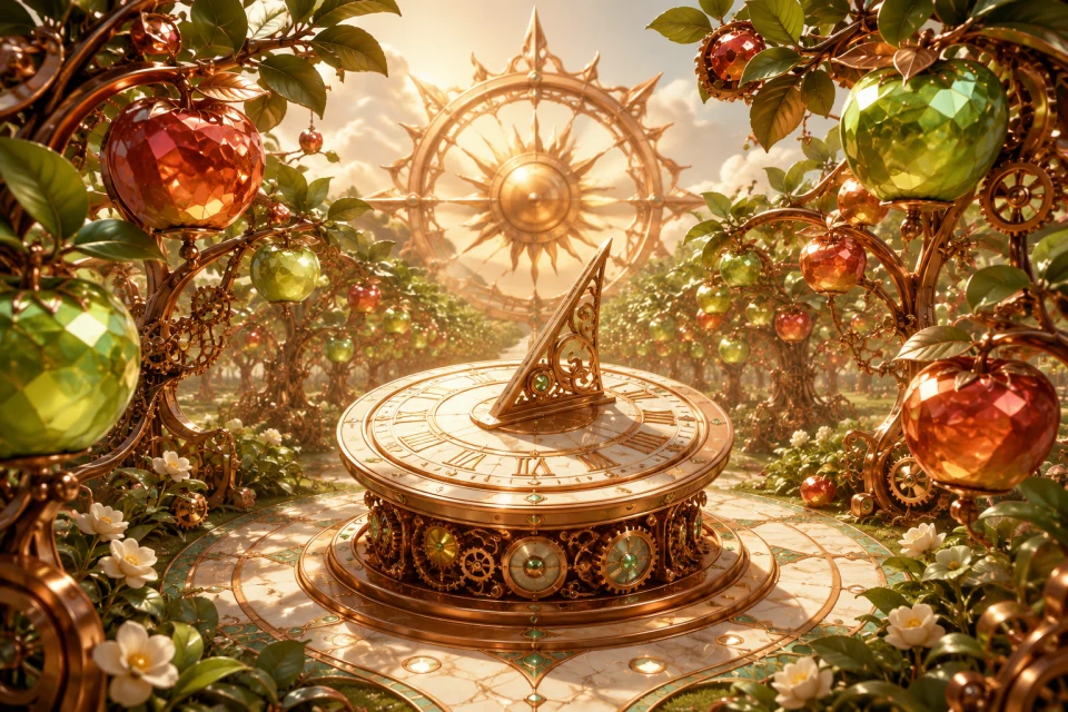 Clockwork Orchard game artwork.